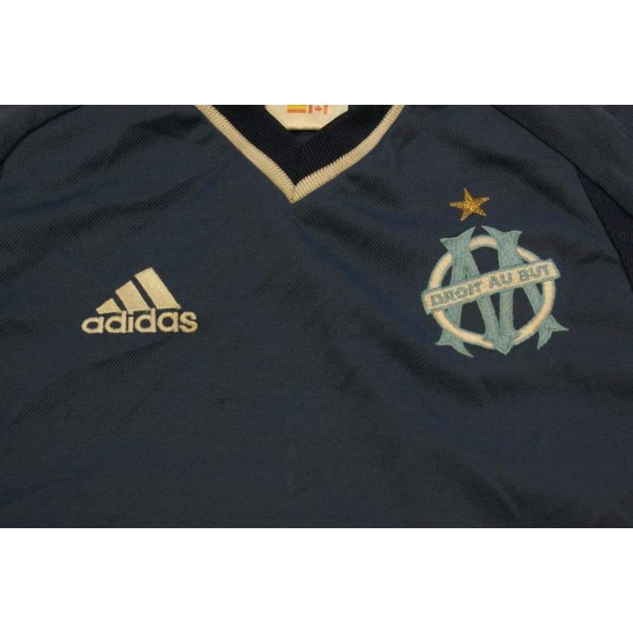 Maillot de football rétro entraînement enfant Olympique de Marseille années 2000 - Adidas - Olympique de Marseille