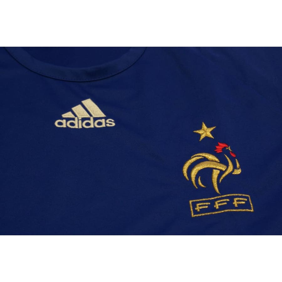 Maillot de football rétro entraînement Equipe de France 2008-2009 - Adidas - Equipe de France