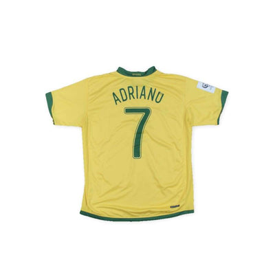 Maillot de football retro équipe du Brésil N°7 ADRIANO 2006-2007 - Nike - Brésil