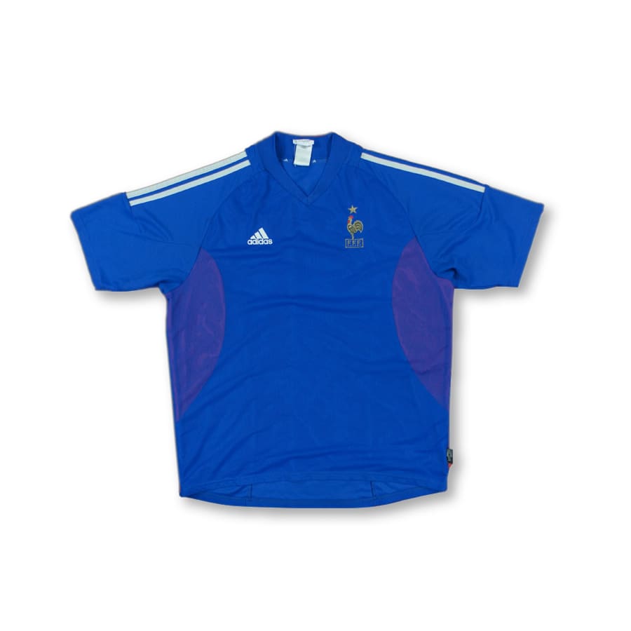 Maillot de football retro Equipe de France 2002-2003 - Adidas - Equipe de France