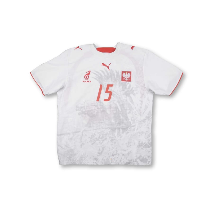 Maillot de football retro équipe de Pologne N°15 SMOLAREK 2008-2009 - Puma - Pologne