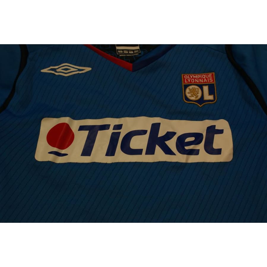 Maillot de football rétro extérieur enfant Olympique Lyonnais N°6 NOE 2008-2009 - Umbro - Olympique Lyonnais