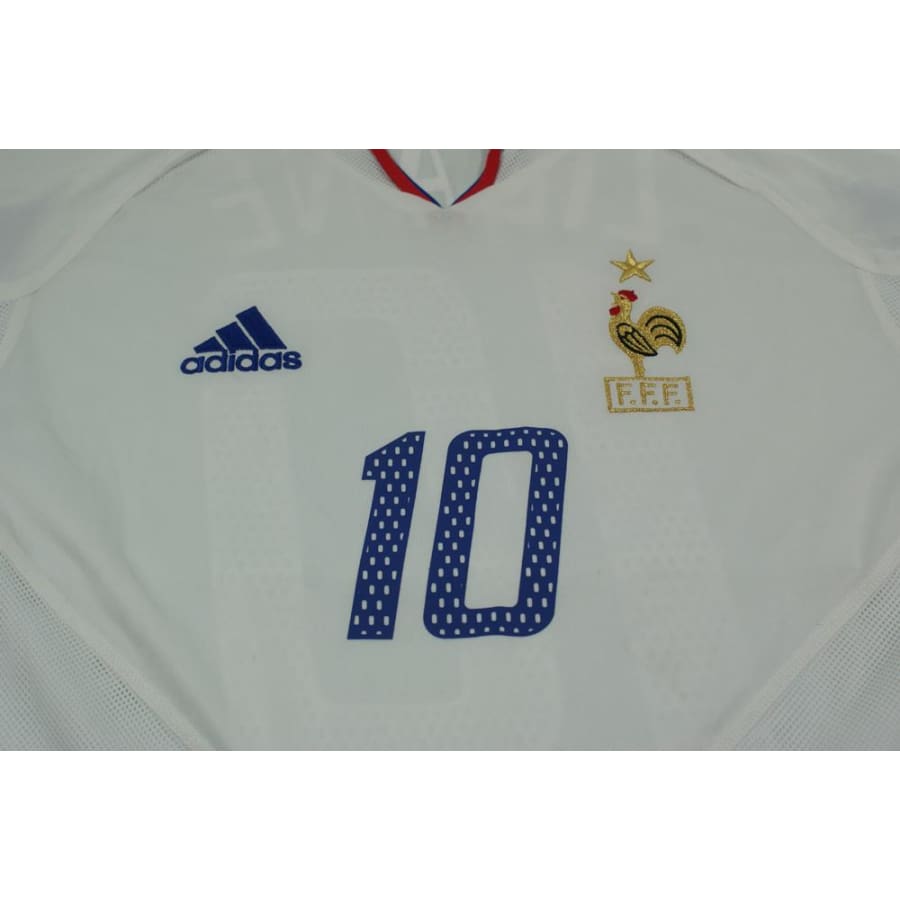 Maillot de football rétro extérieur Equipe de France N°10 ZIDANE 2004-2005 - Adidas - Equipe de France