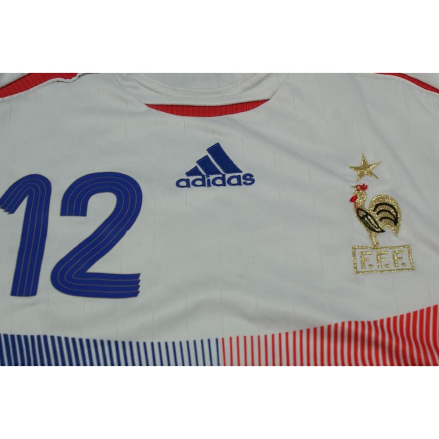 Maillot de football rétro extérieur Equipe de France N°12 HENRY 2006-2007 - Adidas - Equipe de France