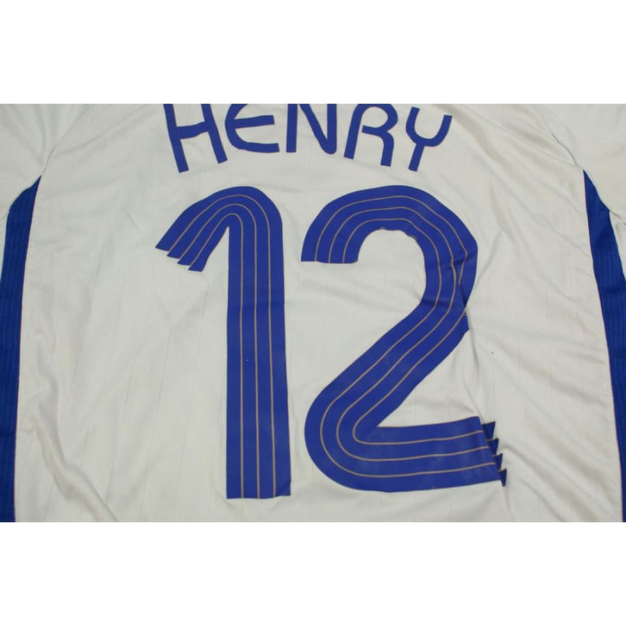 Maillot de football rétro extérieur Equipe de France N°12 HENRY 2006-2007 - Adidas - Equipe de France