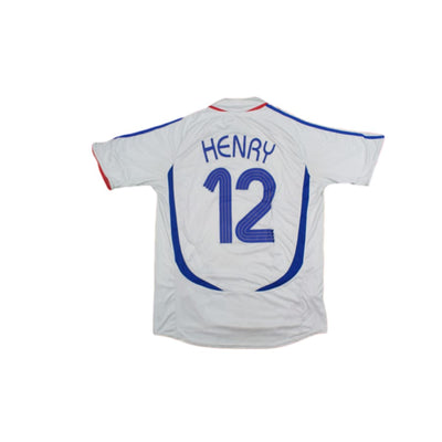 Maillot de football rétro extérieur Equipe de France N°12 HENRY 2006-2007 - Adidas - Equipe de France