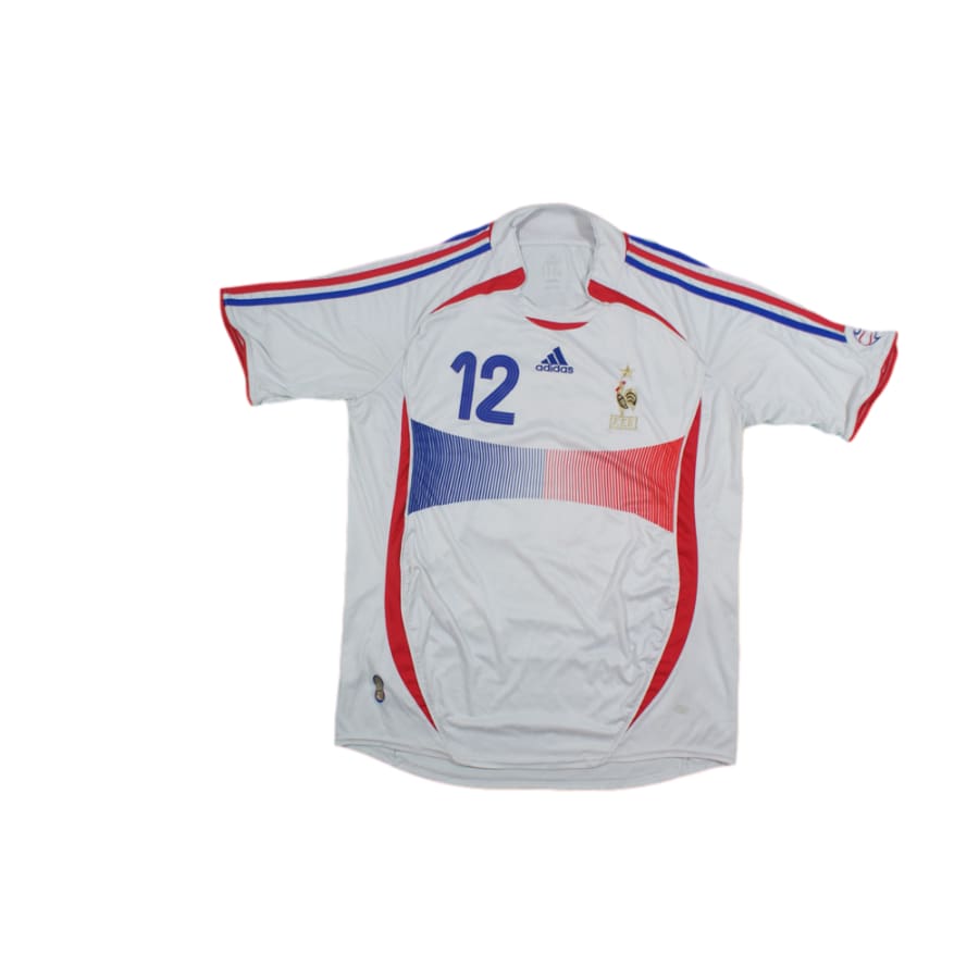 Maillot de football rétro extérieur Equipe de France N°12 HENRY 2006-2007 - Adidas - Equipe de France