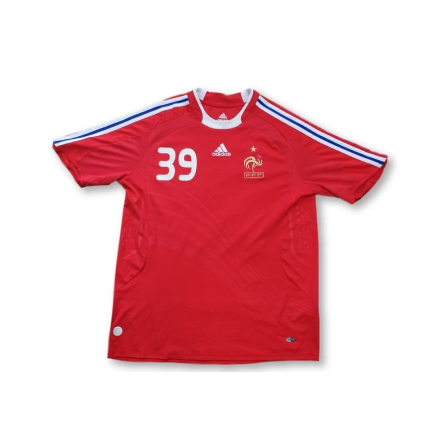 Maillot de football rétro extérieur Equipe de France N°39 ANELKA 2008-2009 - Adidas - Equipe de France