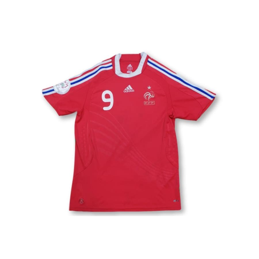 Maillot de football rétro extérieur Equipe de France N°9 BENZEMA 2008-2009 - Adidas - Equipe de France