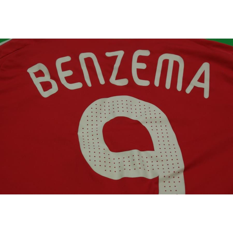 Maillot de football rétro extérieur Equipe de France N°9 BENZEMA 2008-2009 - Adidas - Equipe de France