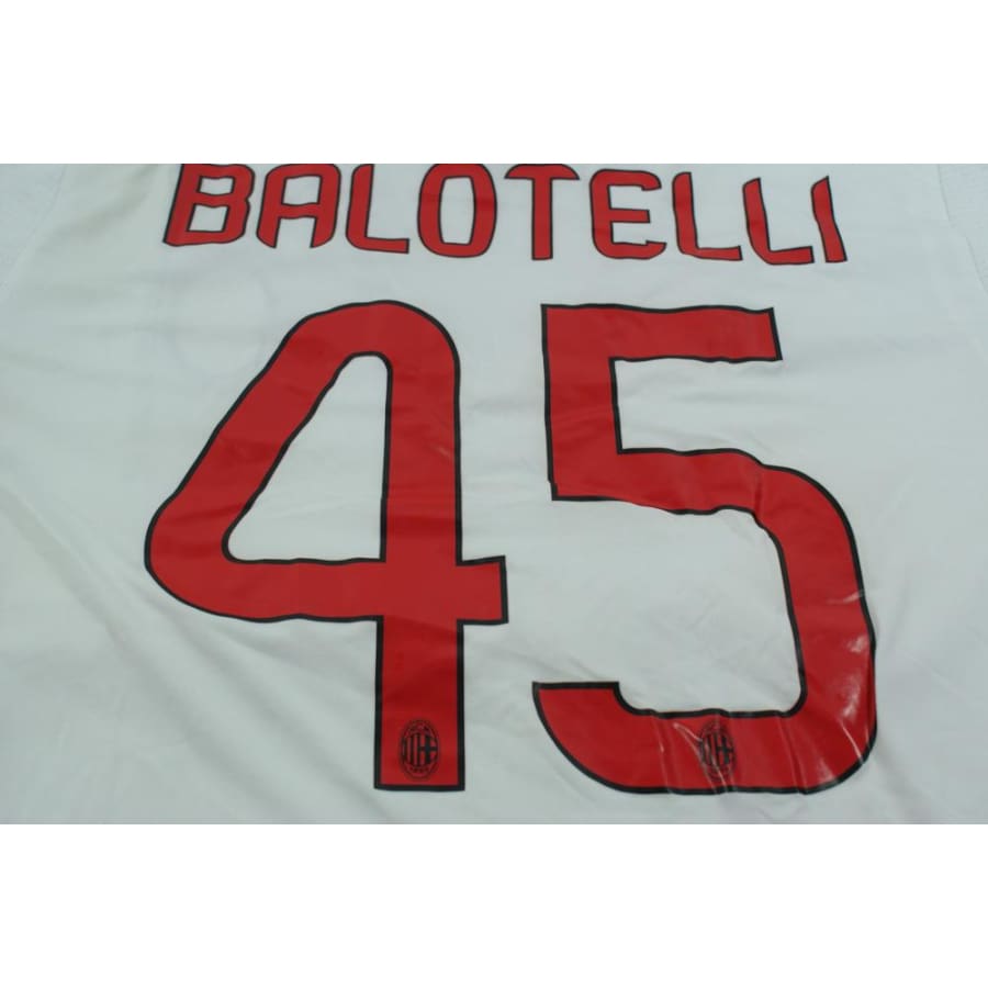 Maillot de football rétro extérieur Milan AC N°45 Balotelli 2013-2014 - Adidas - Milan AC