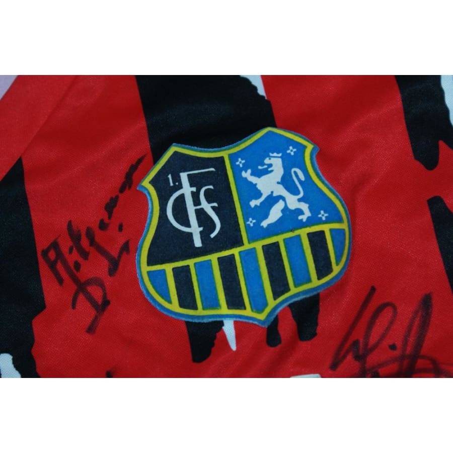 Maillot de football rétro supporter FC Saarbrücken dédicacé années 2000 - Asics - Autres championnats