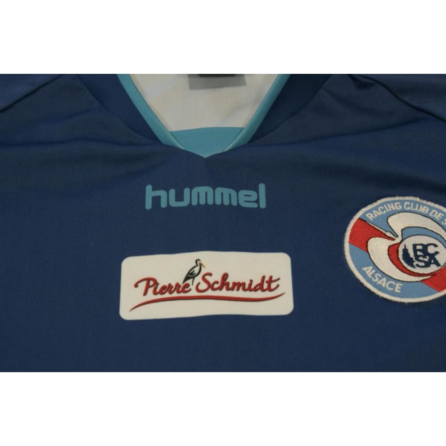 Maillot de football retro supporter RC Strasbourg 2013-2014 - Hummel - RC Strasbourg Alsace