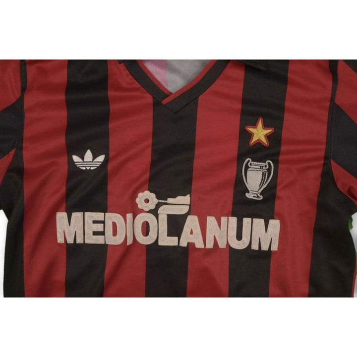 Maillot Vintage AC Milan 1990-1991 Adidas Taille L - Rouge