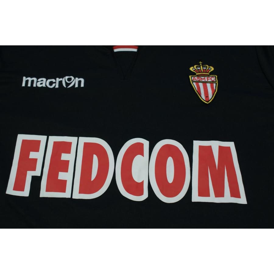 Maillot Extérieur AS Monaco 2013/2014 - Macron - Noir - Taille S