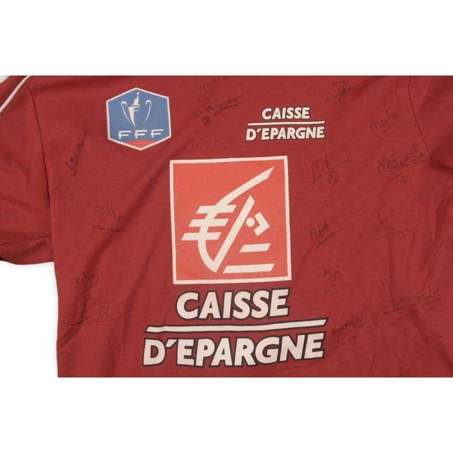 Maillot de football vintage Coupe de France dédicacé N°3 2006-2007 - Adidas - Coupe de France
