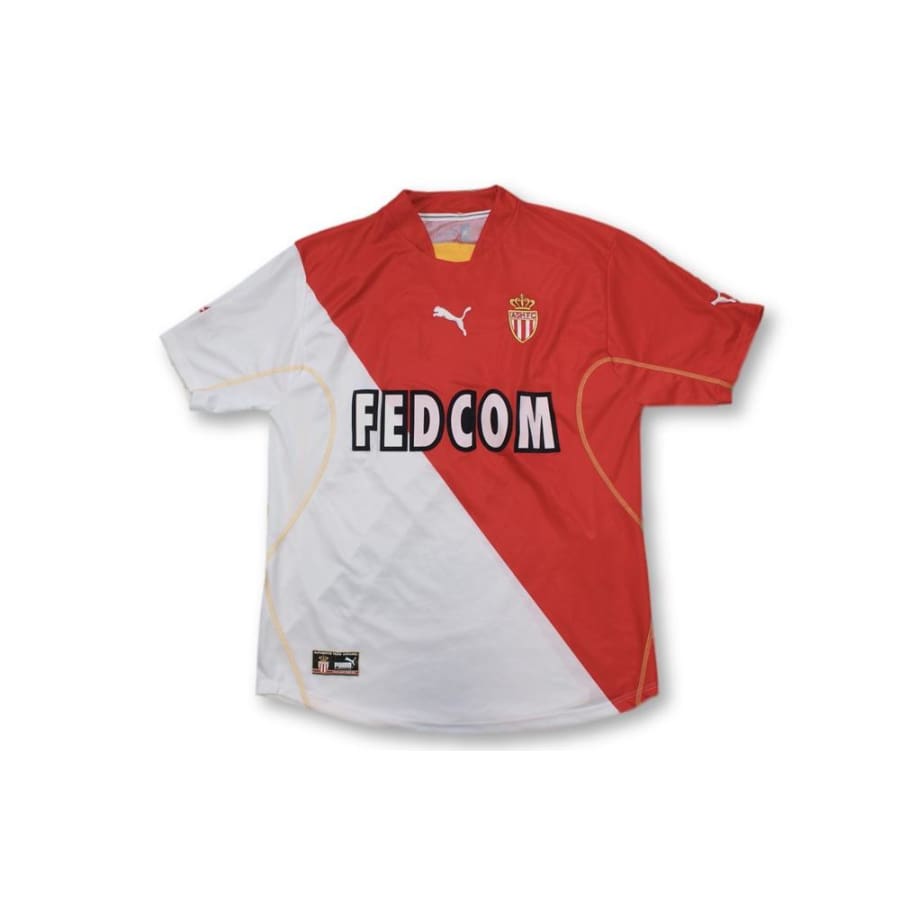 Maillot de football vintage domicile AS Monaco N°15 ZIKOS 2002-2003 - Puma - AS Monaco