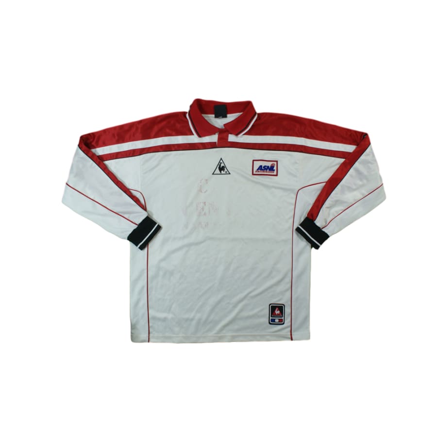 Maillot de football vintage domicile AS Nancy Lorrain N°10 années 1990 - Le coq sportif - AS Nancy Lorraine