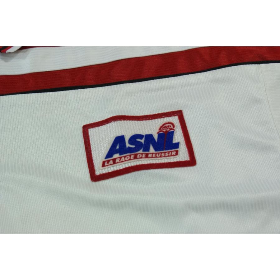 Maillot de football vintage domicile AS Nancy Lorrain N°10 années 1990 - Le coq sportif - AS Nancy Lorraine
