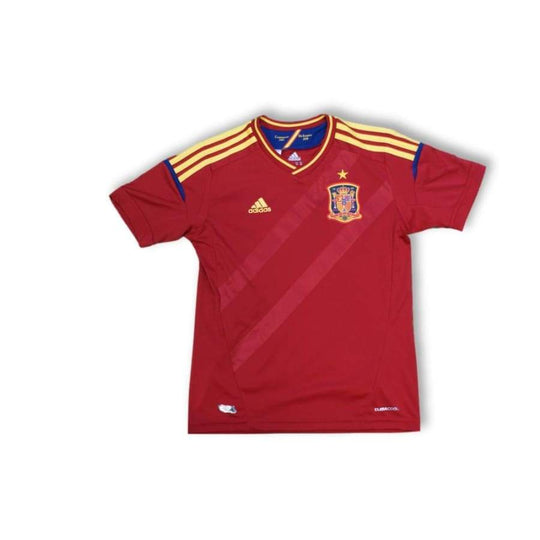 Maillot de football vintage domicile enfant équipe dEspagne N°10 MAXIME 2011-2012 - Adidas - Espagne
