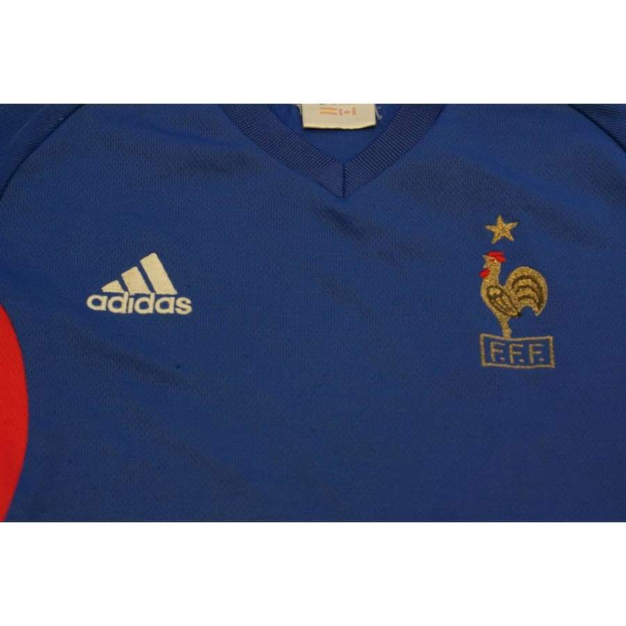 Maillot de football vintage domicile enfant Equipe de France 2002-2003 - Adidas - Equipe de France