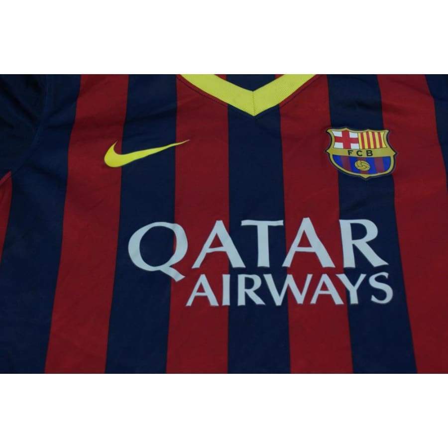 Maillot de football vintage domicile enfant FC Barcelone 2013-2014 - Nike - Barcelone