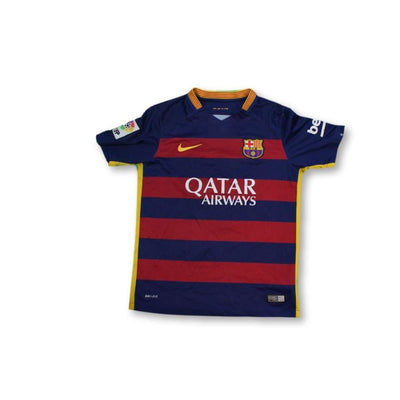 Maillot de football vintage domicile enfant FC Barcelone N°11 NEYMAR 2015-2016 - Nike - Barcelone
