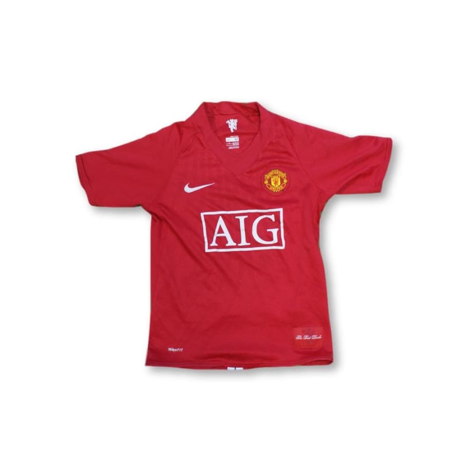 Maillot de football vintage domicile enfant Manchester United 2007-2008 - Nike - Manchester United