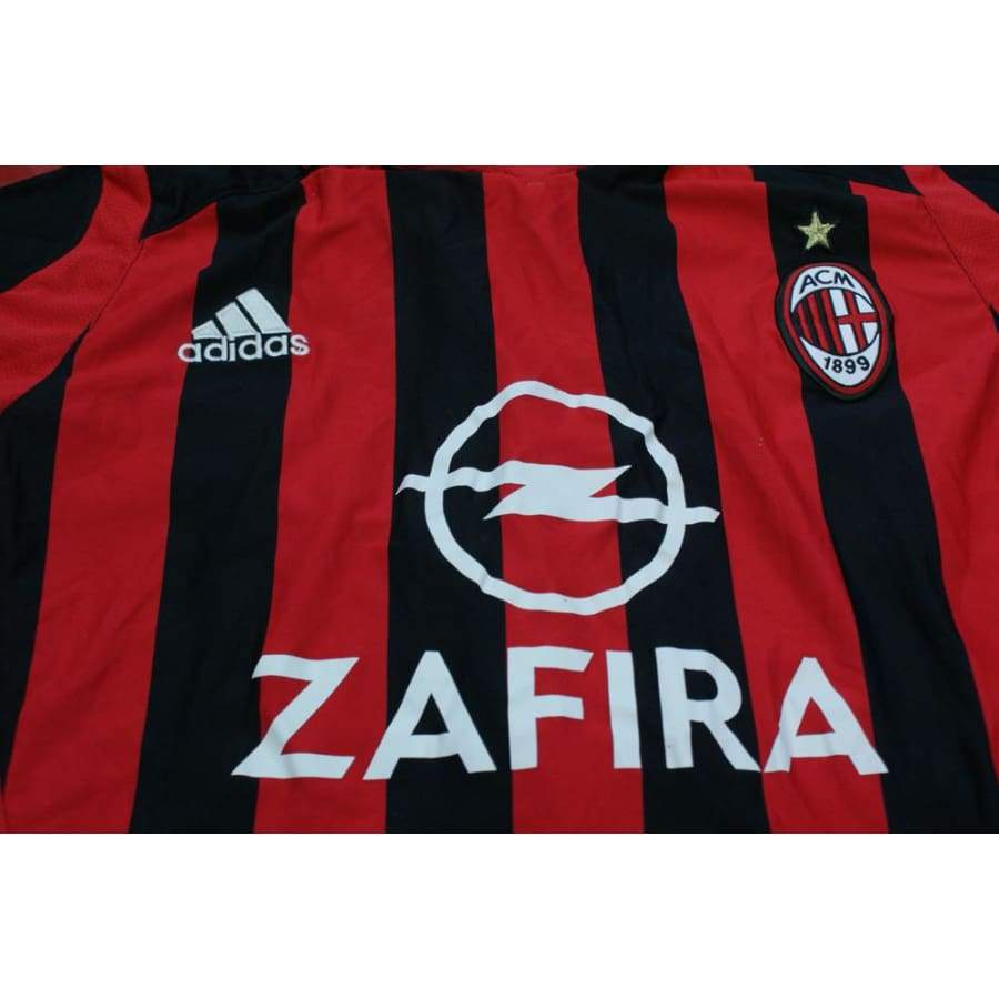 Maillot de football vintage domicile enfant Milan AC N°3 LEO 2005-2006 - Adidas - Milan AC