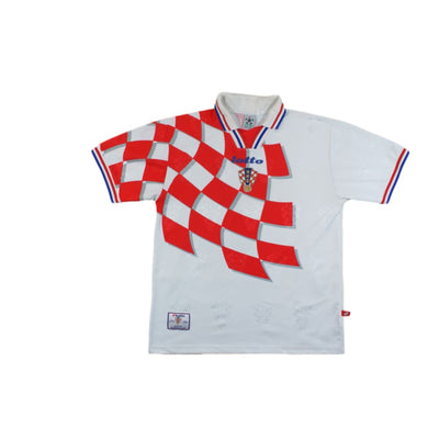 Maillot de football vintage domicile équipe de Croatie 1998-1999 - Lotto - Croatie