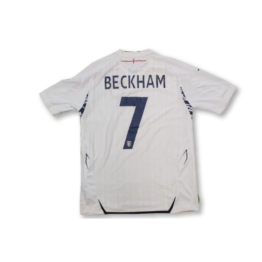 Maillot de football vintage domicile équipe dAngleterre N°7 BECKHAM 2007-2008 - Umbro - Angleterre