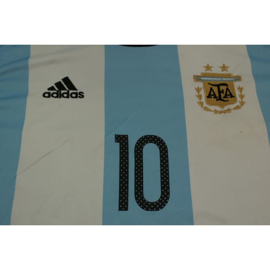 Maillot de football vintage domicile équipe d’Argentine N°10 MESSI 2016-2017 - Adidas - Argentine