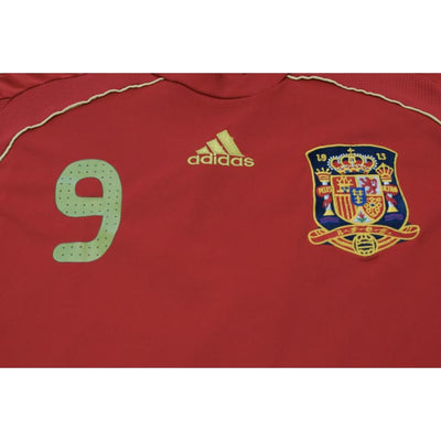 Maillot de football vintage domicile équipe dEspagne N°9 TORRES 2008-2009 - Adidas - Espagne