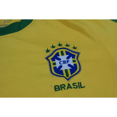 Maillot de football vintage domicile équipe du Brésil 2010-2011 - Nike - Brésil
