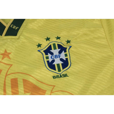 Maillot de football vintage domicile équipe du Brésil N°10 1994-1995 - Umbro - Brésil