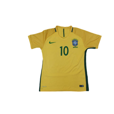 Maillot de football vintage domicile équipe du Brésil N°10 NEYMAR JR 2016-2017 - Nike - Brésil