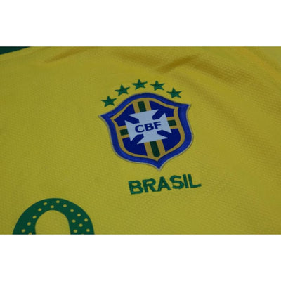 Maillot de football vintage domicile équipe du Brésil N°10 PELE 2010-2011 - Nike - Brésil
