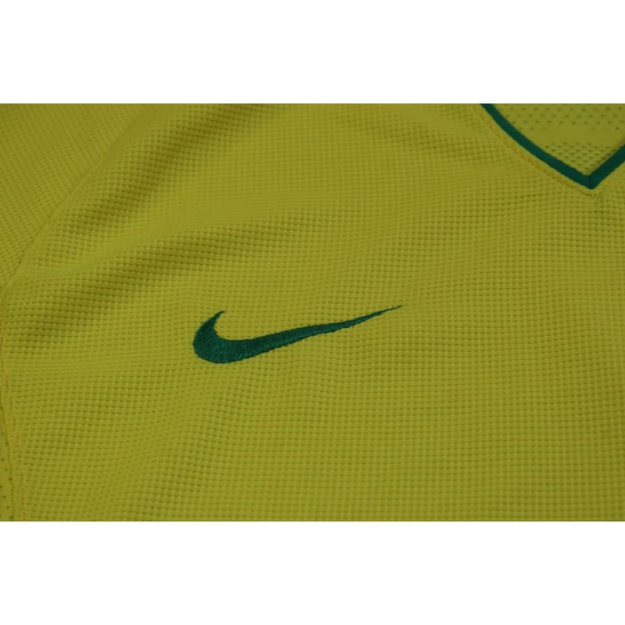 Maillot de football vintage domicile équipe du Brésil N°9 2008-2009 - Nike - Brésil