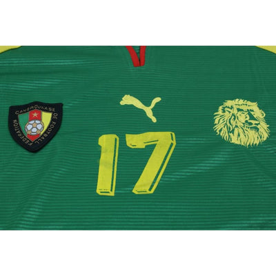 Maillot de football vintage domicile équipe du Cameroun N°17 FOE 2000-2001 - Puma - Cameroun