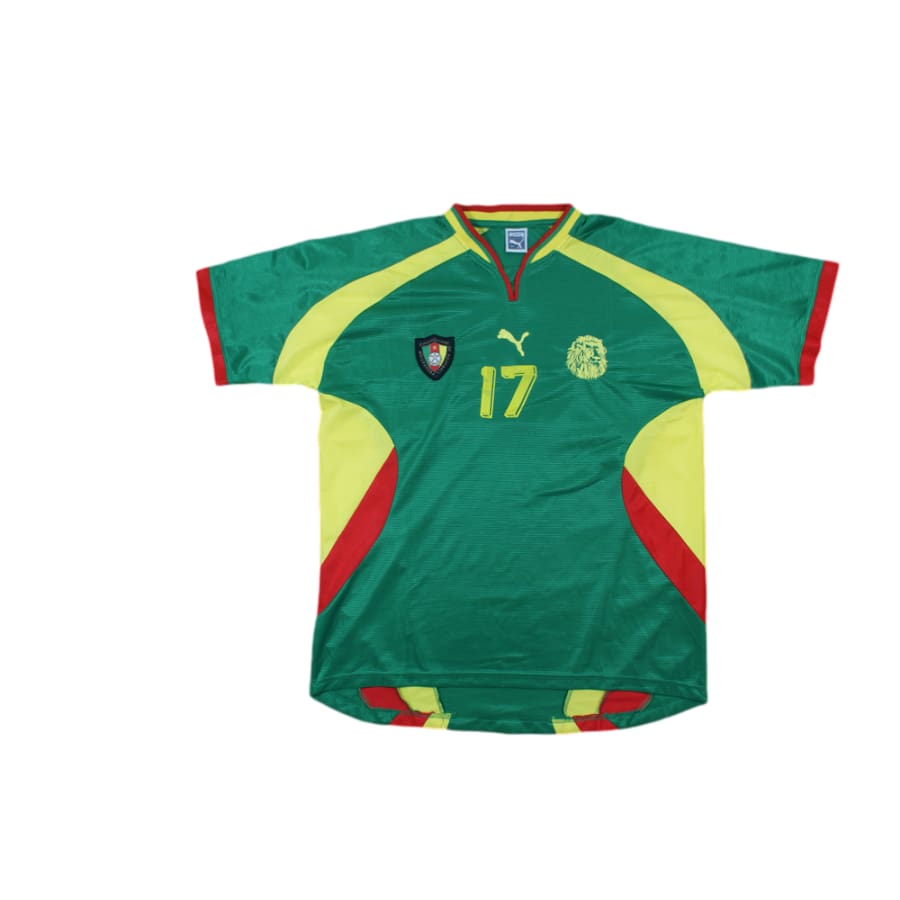 Maillot de football vintage domicile équipe du Cameroun N°17 FOE 2000-2001 - Puma - Cameroun