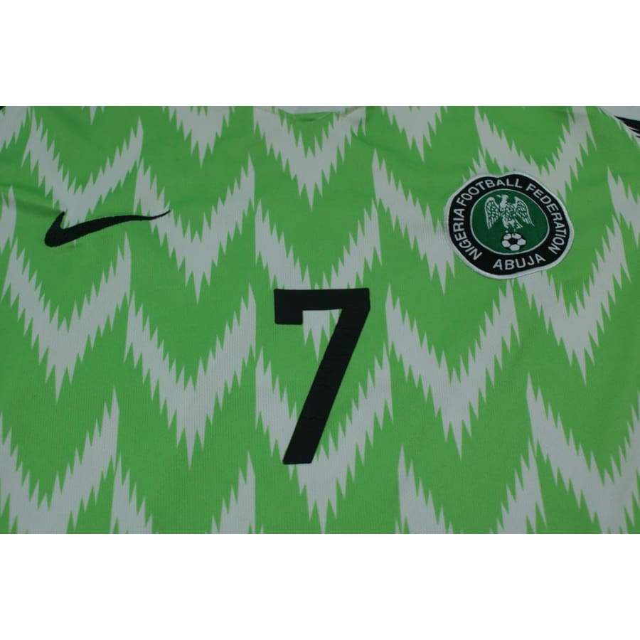 Maillot de football vintage domicile équipe du Nigéria N°7 MUSA 2018-2019 - Nike - Autres championnats
