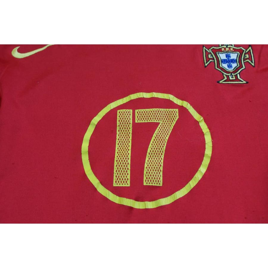 Maillot de football vintage domicile équipe du Portugal N°17 C.RONALDO 2004-2005 - Nike - Portugal