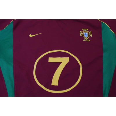 Maillot de football vintage domicile équipe du Portugal N°7 FIGO 2002-2003 - Nike - Portugal