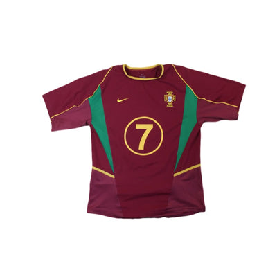 Maillot de football vintage domicile équipe du Portugal N°7 FIGO 2002-2003 - Nike - Portugal