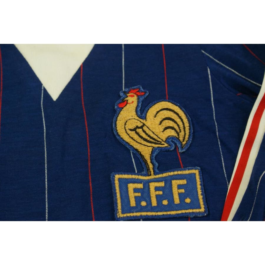 Maillot Vintage Domicile Equipe De France 1982-1983 Adidas - Taille XS