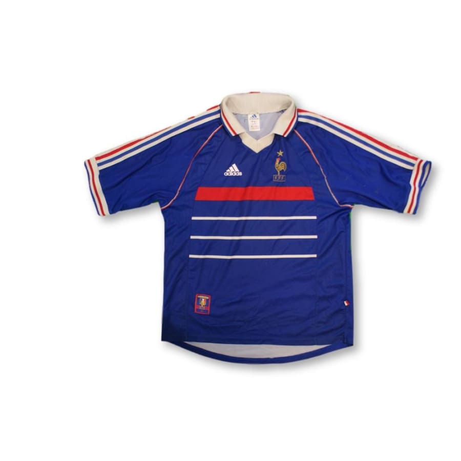 Maillot de football vintage domicile Equipe de France 1998-1999 - Adidas - Equipe de France