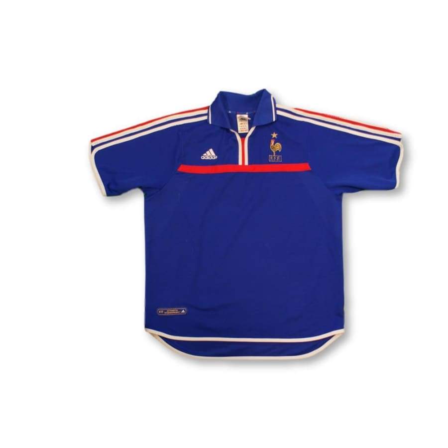 Maillot de football vintage domicile Equipe de France 2000-2001 - Adidas - Equipe de France