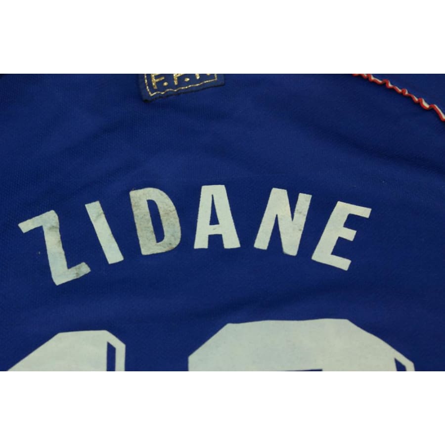 Maillot de football vintage domicile Equipe de France N°10 ZIDANE 1998-1999 - Adidas - Equipe de France