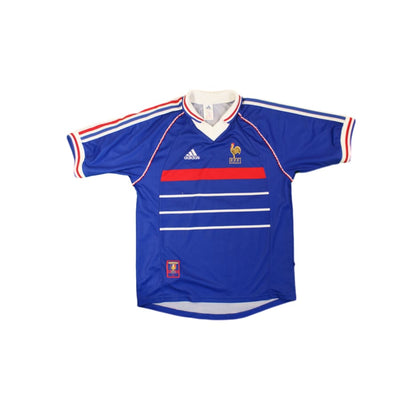 Maillot de football vintage domicile Equipe de France N°10 ZIDANE 1998-1999 - Adidas - Equipe de France