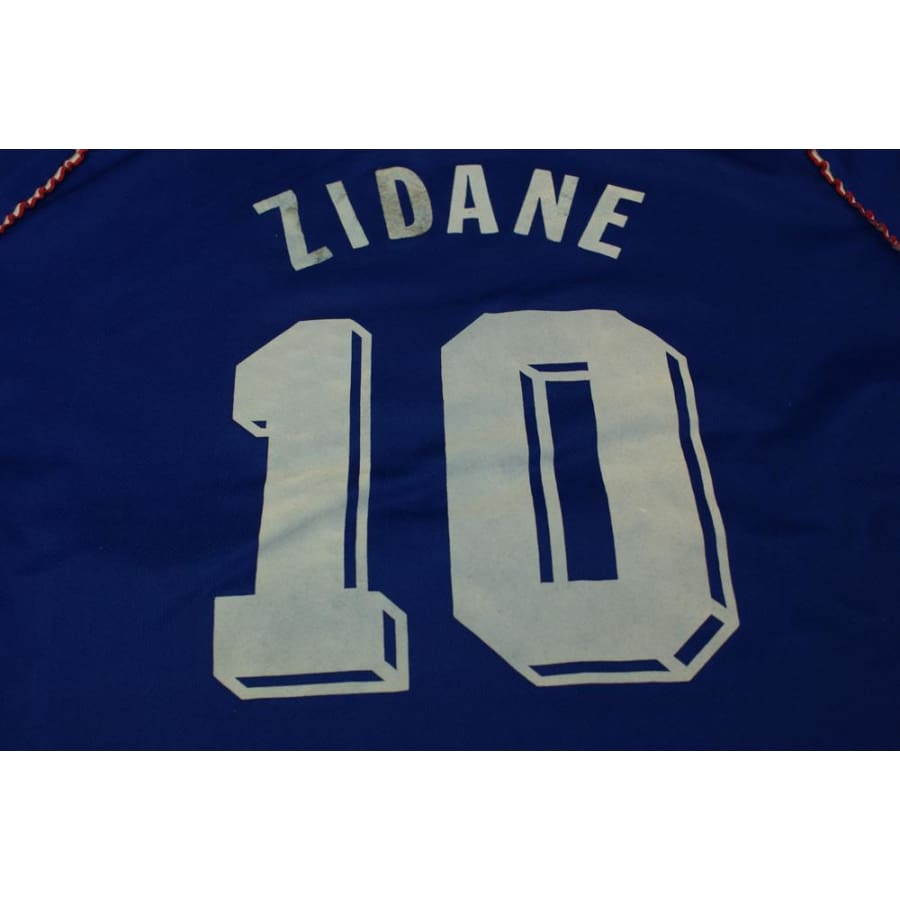 Maillot de football vintage domicile Equipe de France N°10 ZIDANE 1998-1999 - Adidas - Equipe de France